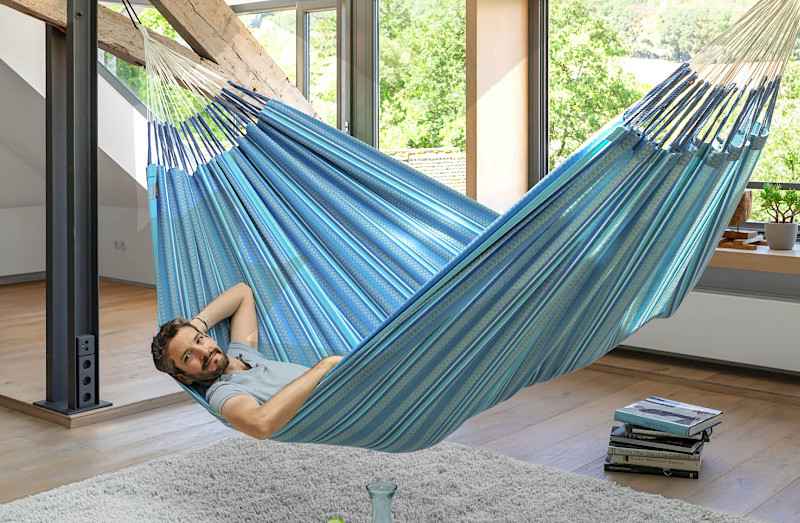 La Siesta MODESTA AZURE Organic Cotton Classic Hammock